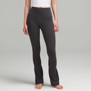 Lululemon Align HR Mini Flare leggings 32” Graphite Grey 12 NWT